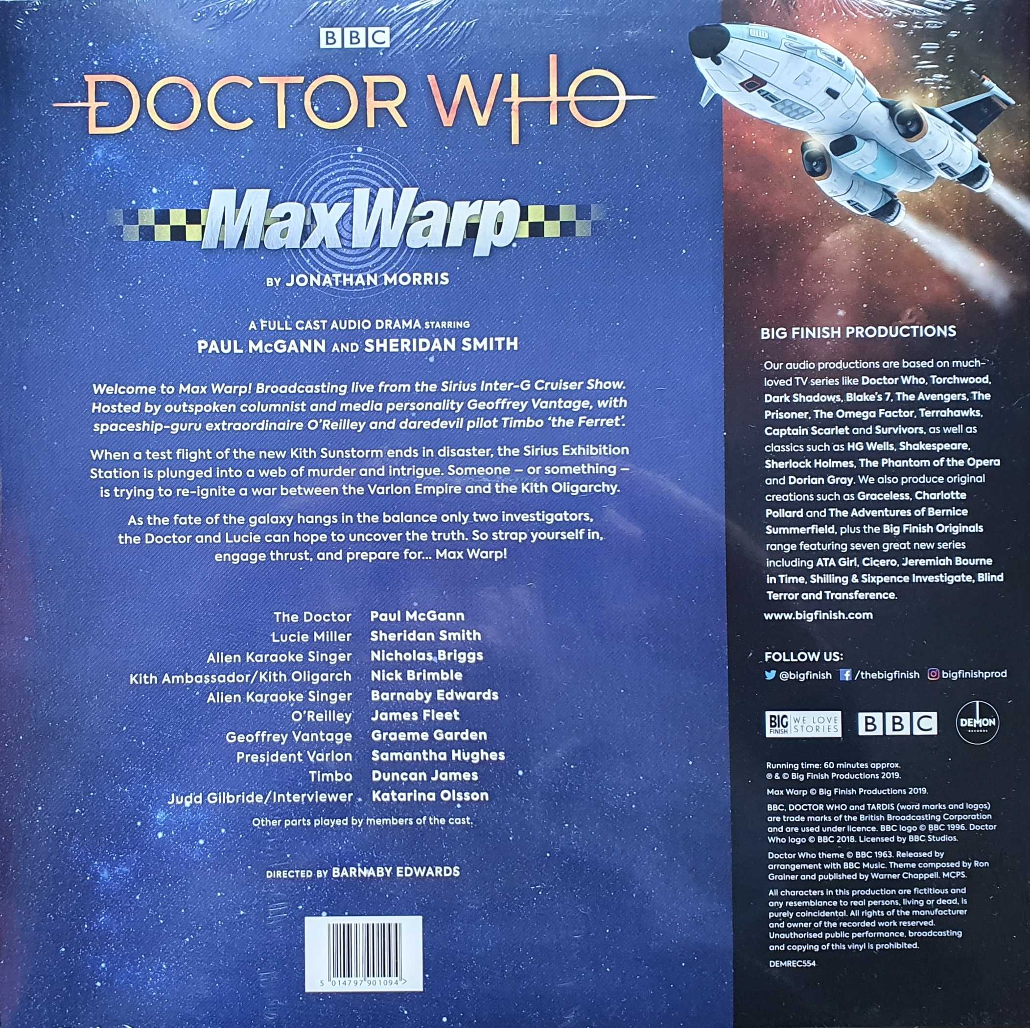Picture of DEMREC 554 Doctor Who - Max warp by artist Jonathan Morris from the BBC records and Tapes library